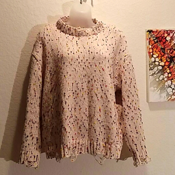 cute distressed sweaters